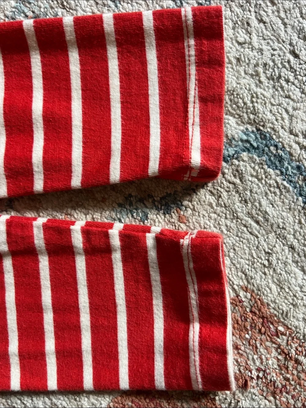 Hanna Andersson Red and White Striped Top Navy Dachshund Print Dress
